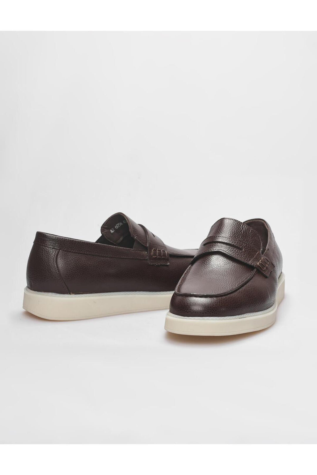 Cabani Shoes Chaussures de sport pour hommes en cuir véritable marron - Marron
