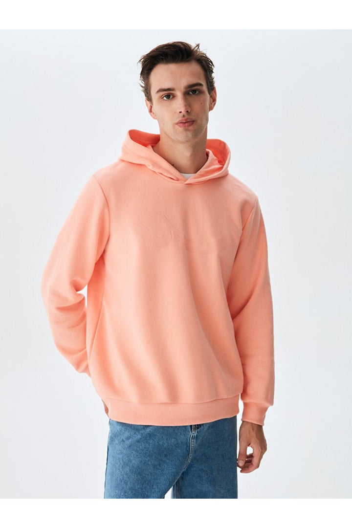 LTB Sweat à capuche Tinned Zipless Regular Fit Orange