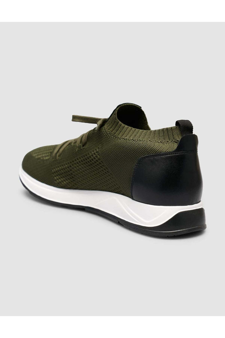 Cabani Shoes Chaussures de sport Napoli pour homme en tricot kaki - Multicolore