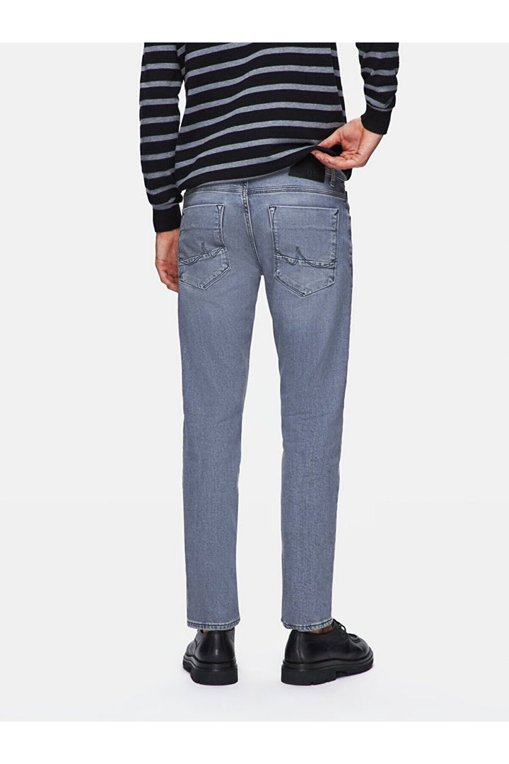 LTB Pantalon en jean à taille basse Joshua Narrow Leg - Gris