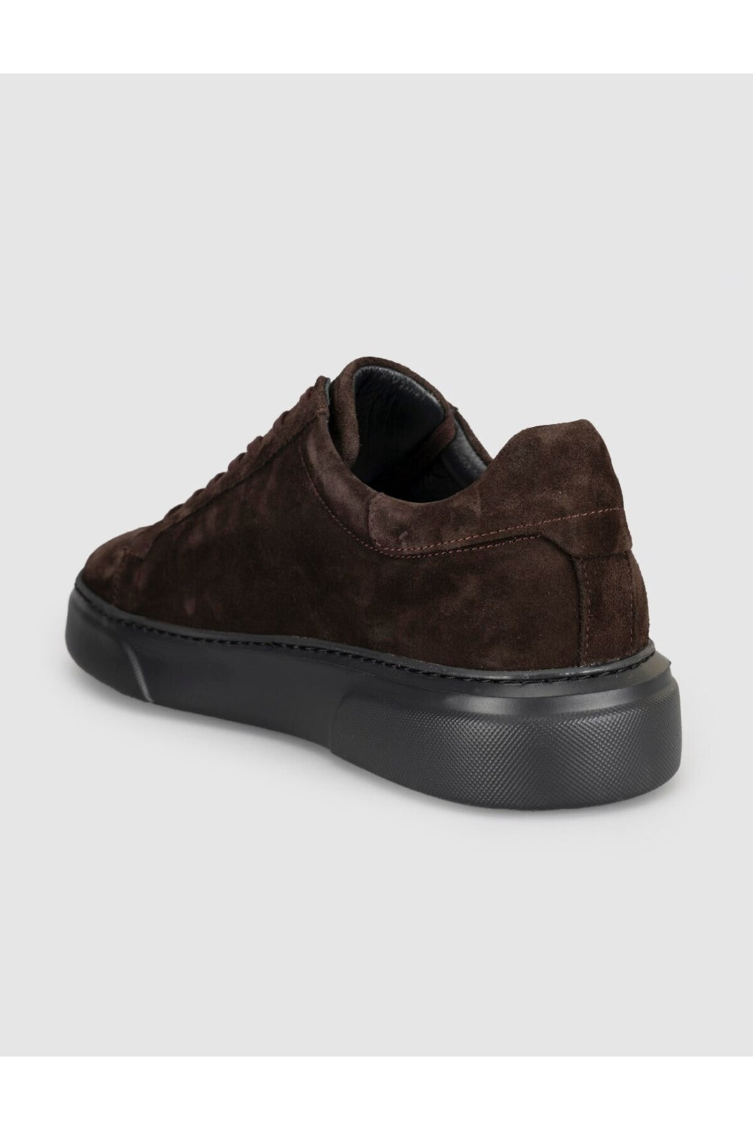 Cabani Shoes Baskets pour hommes en cuir suédé véritable marron - Marron