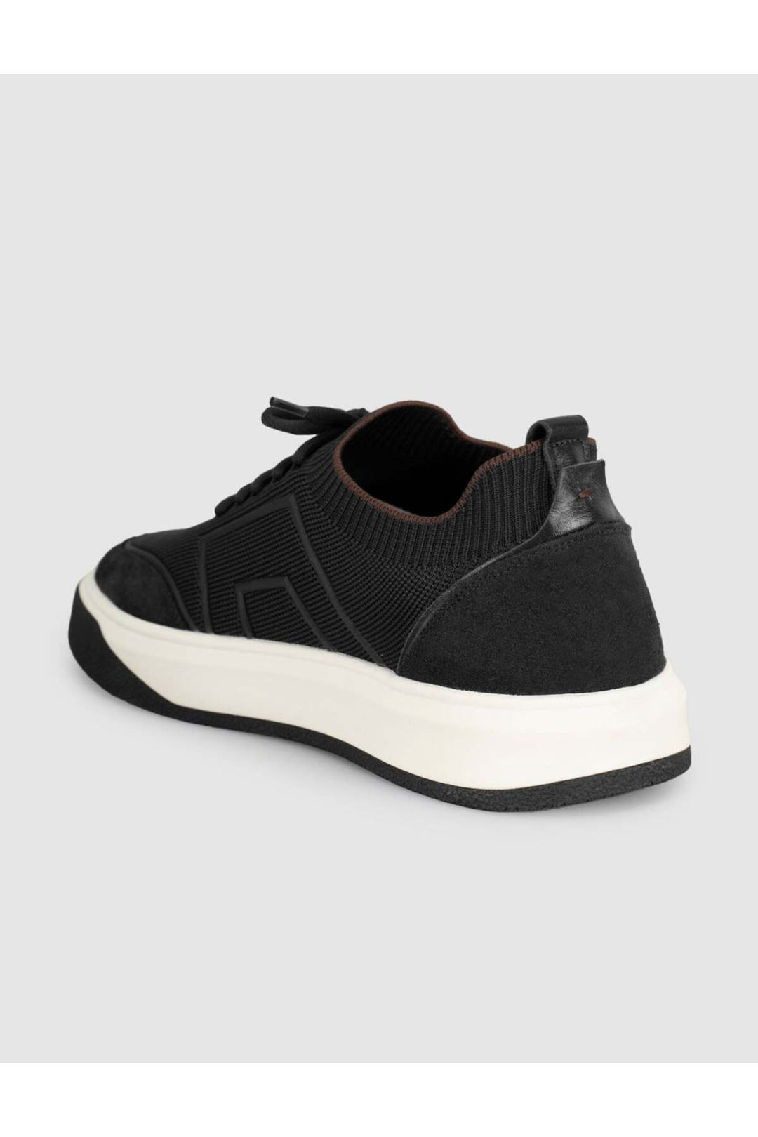 Cabani Shoes Baskets en tricot noires pour hommes - Multicolore