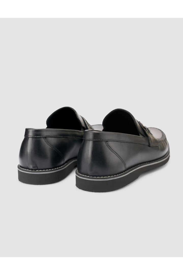 Cabani Shoes %100 Cuir véritable Noir Mocassins pour hommes - Noir