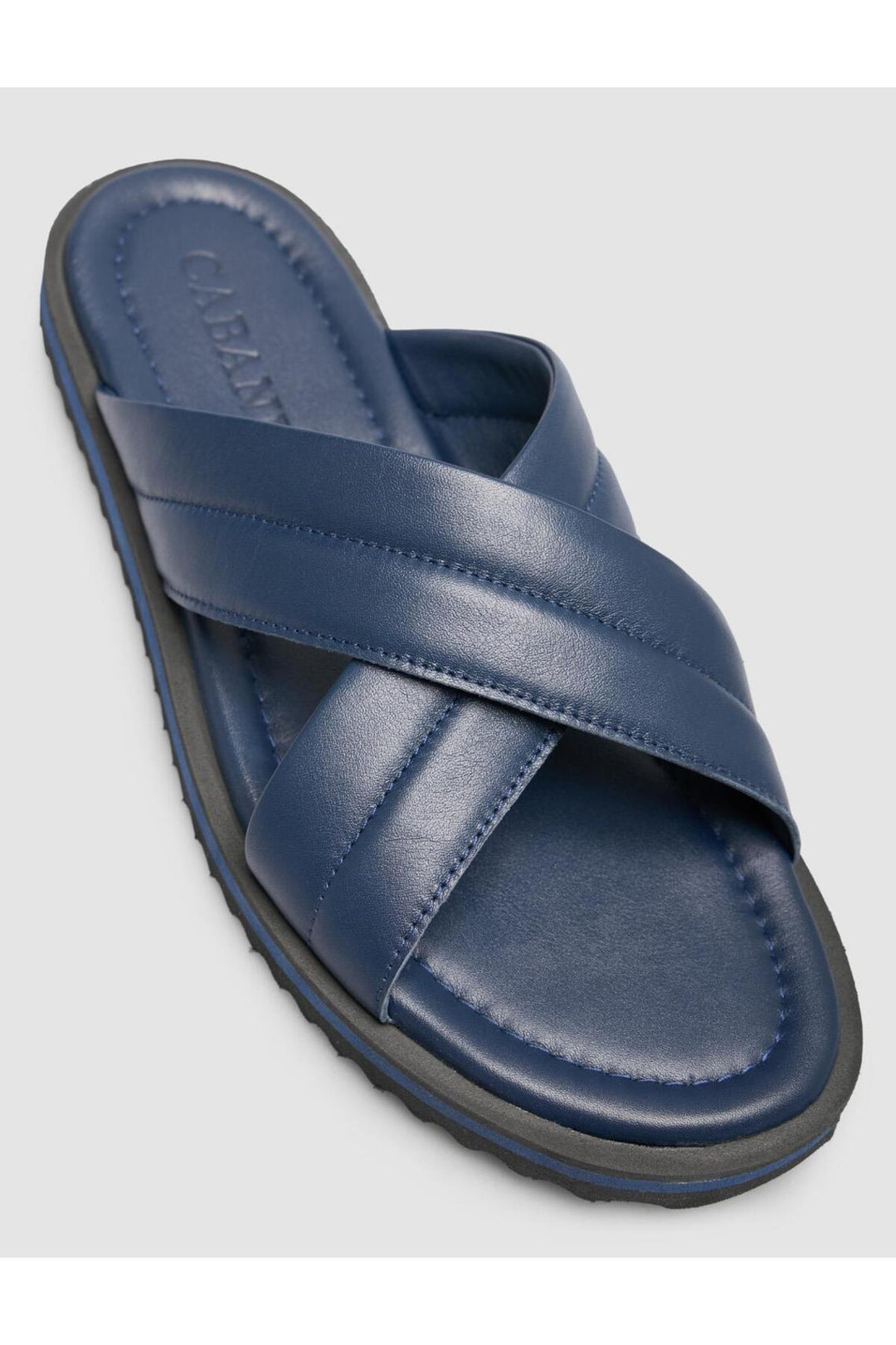 Cabani Shoes %100 Cuir Véritable Sandales pour Hommes Bleu marine - Bleu marine