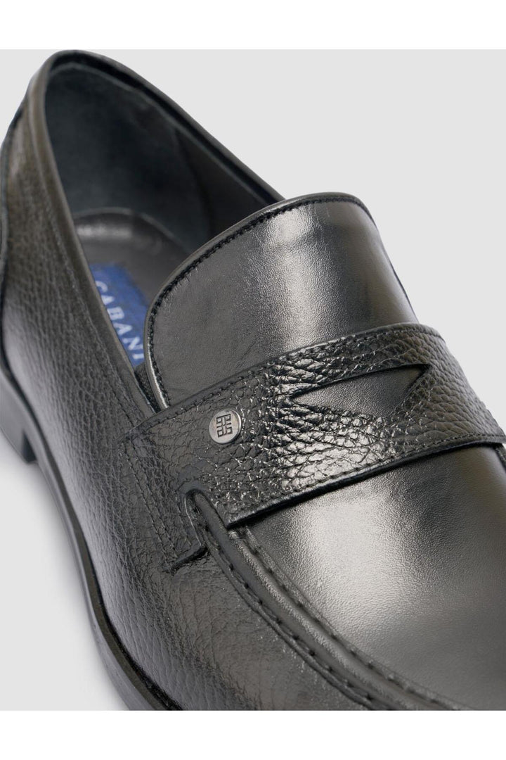 Cabani Shoes %100 Cuir véritable Chaussures classiques pour hommes noires - Multicolore