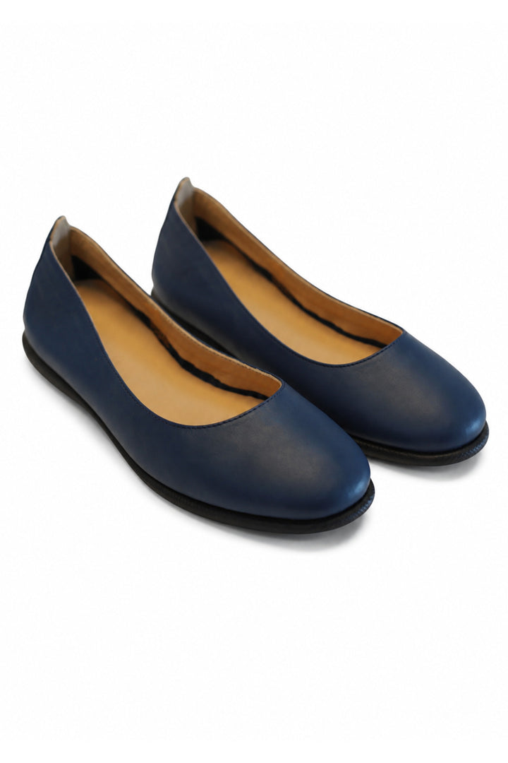 Wavelys nappa ballerine - Bleu marine