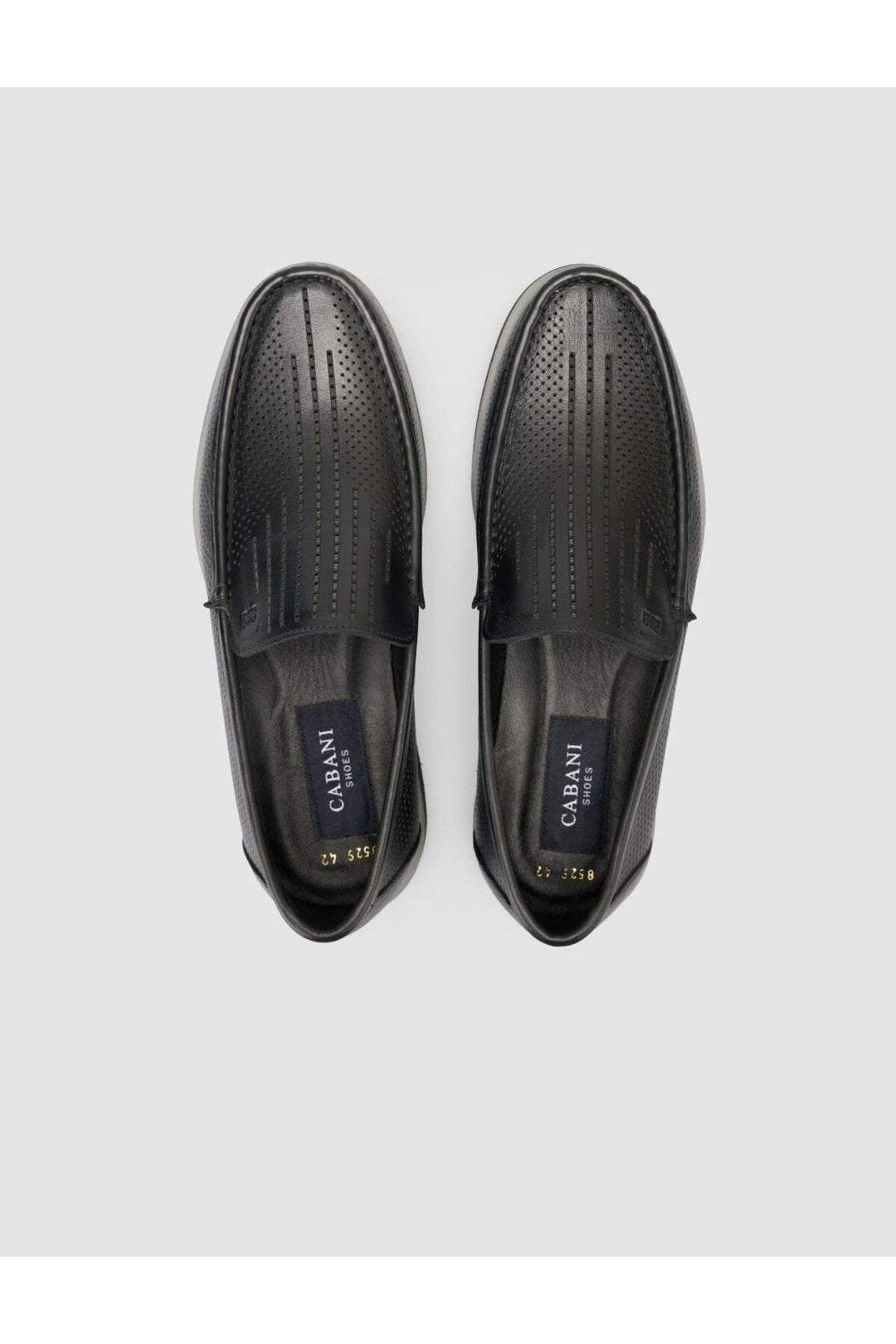 Cabani Shoes %100 Cuir véritable Noir Mocassins pour hommes - Multicolore
