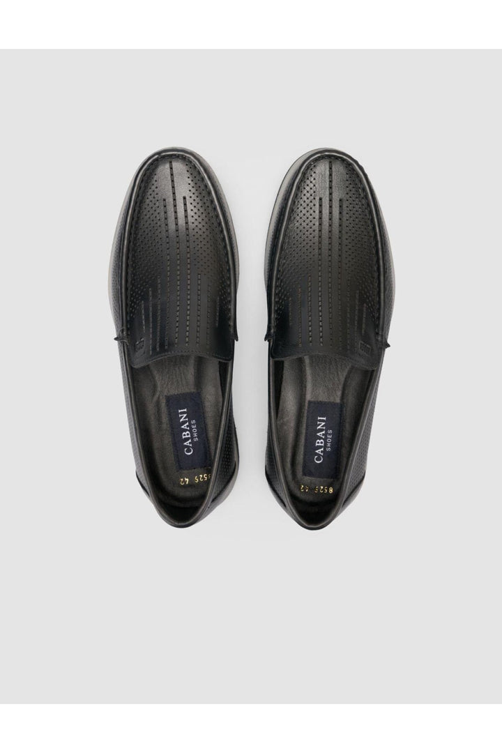 Cabani Shoes %100 Cuir véritable Noir Mocassins pour hommes - Multicolore