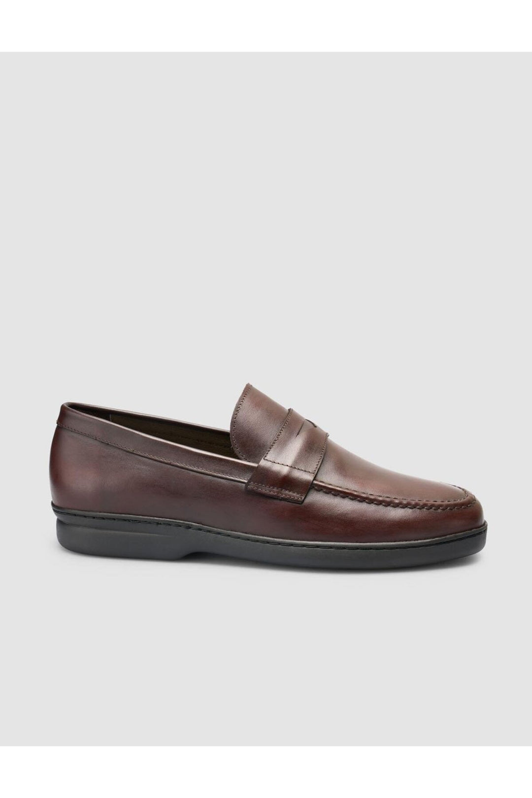 Cabani Shoes Atria %100 Cuir Véritable Mocassins Hommes Marron Uni - Marron