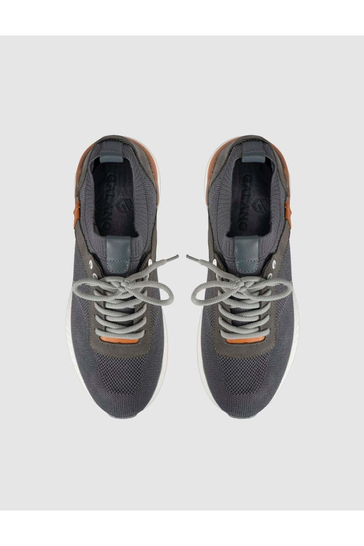 Cabani Shoes Sneaker d'hiver pour homme avec détails en tricot - Anthracite