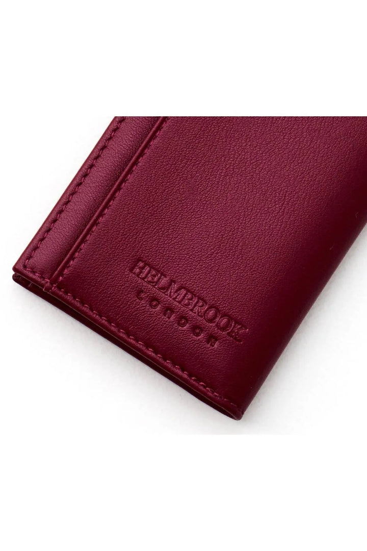 helmbrook Portefeuille en cuir véritable pour homme Design personnalisé Protégé RFID Tanner Bourgogne