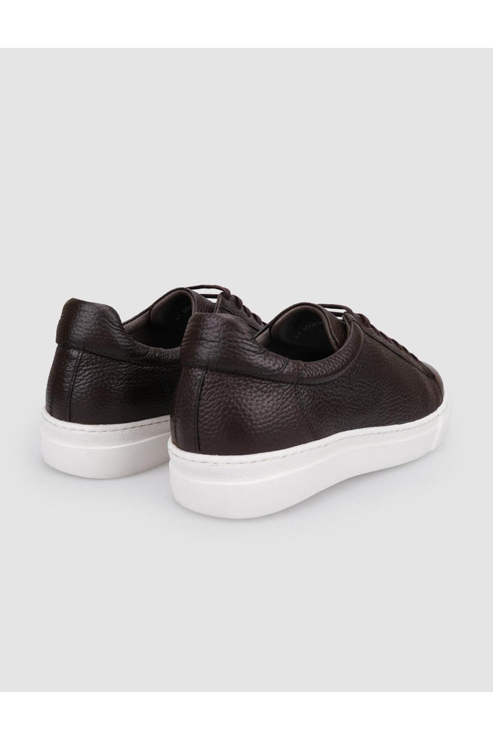 Cabani Shoes %100 Cuir Véritable Chaussures de Sport pour Hommes à Lacets Marron - Marron