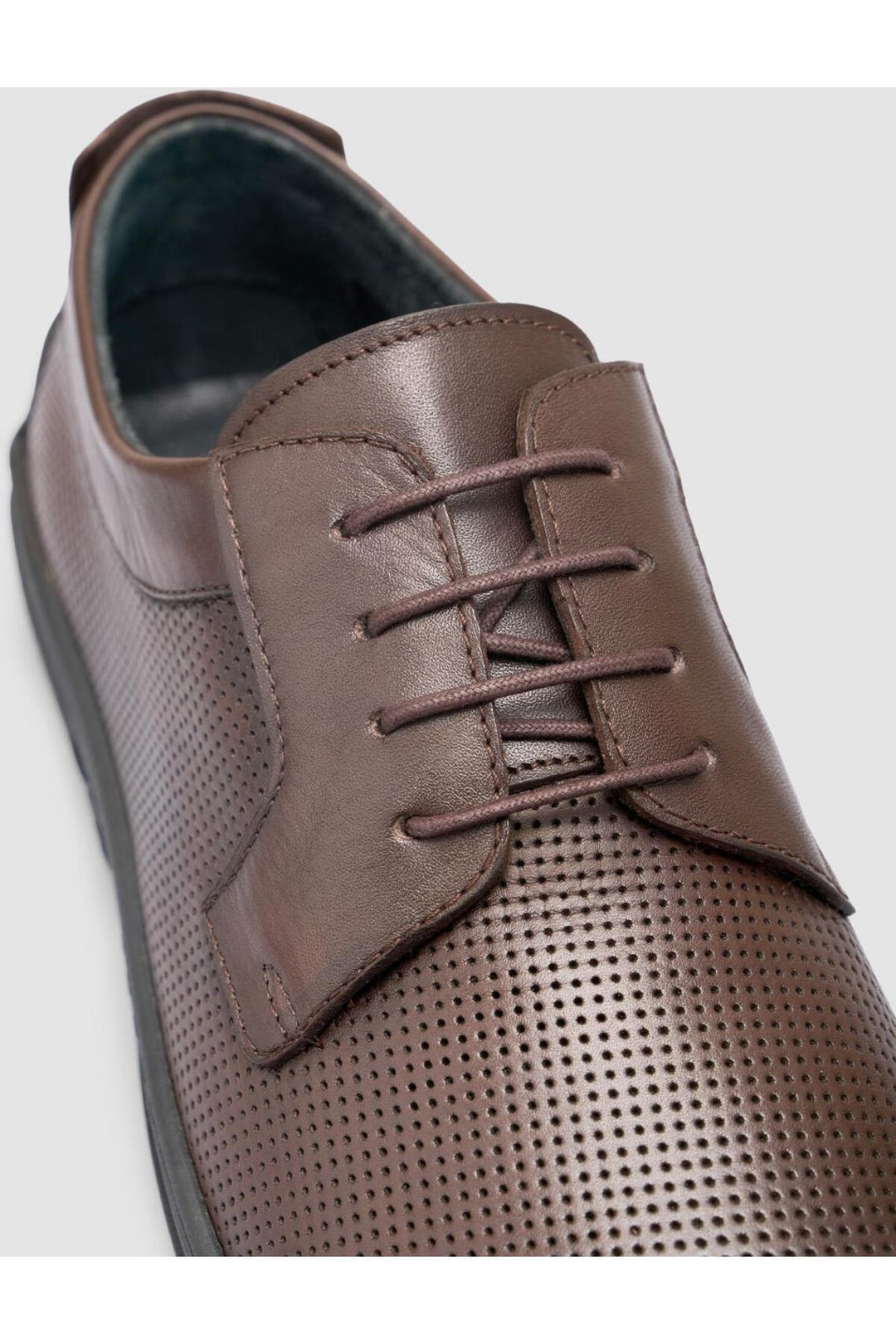 Cabani Shoes Chaussures de ville pour hommes en cuir véritable marron 100% - Marron