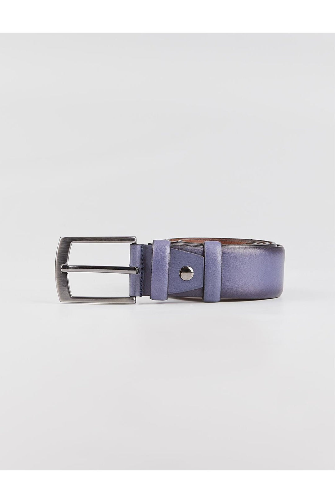 Cabani Shoes Ceinture classique pour homme en cuir véritable bleu marine - Bleu marine