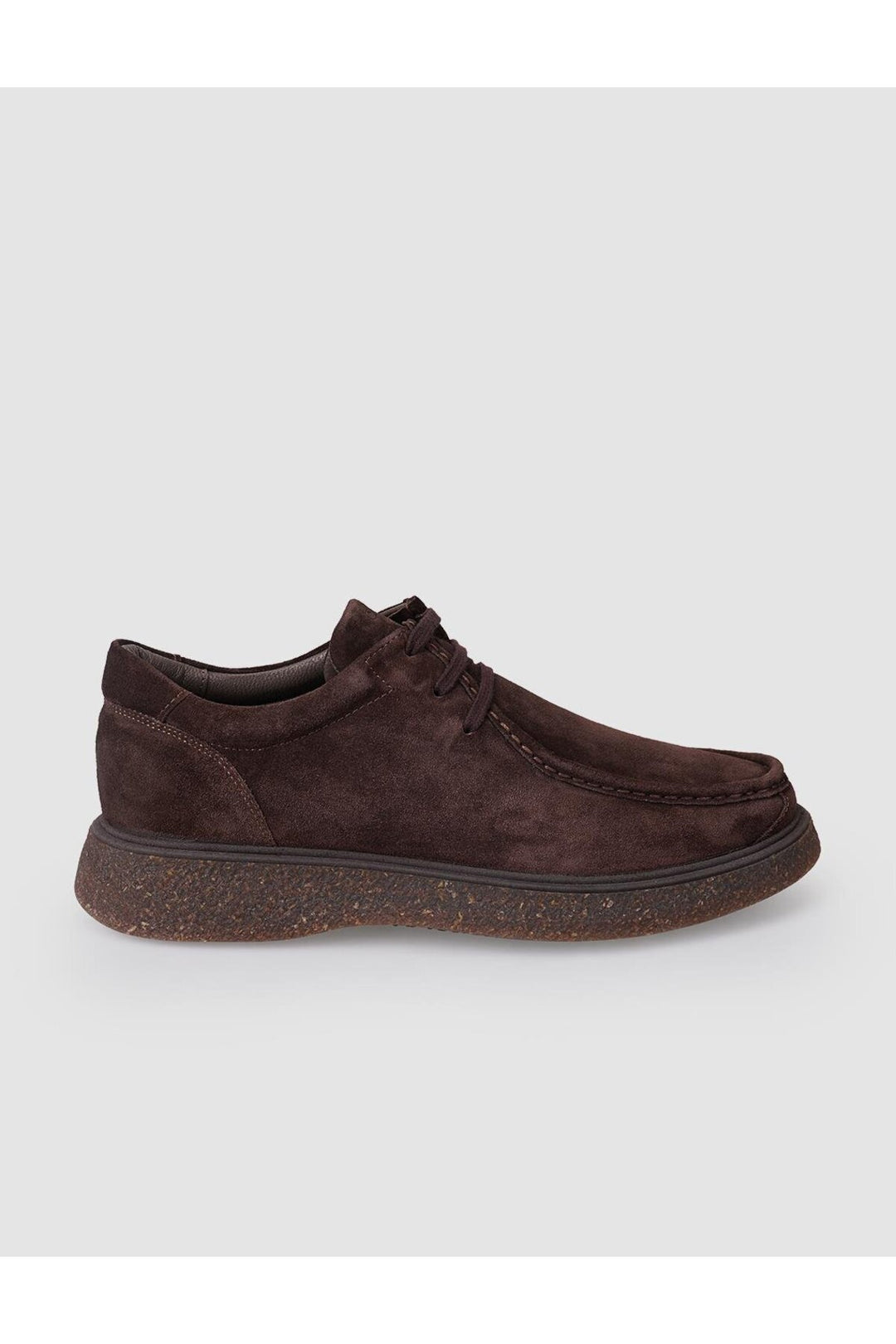 Cabani Shoes %100 Cuir véritable Chaussures de ville en daim marron pour homme à lacets - Marron