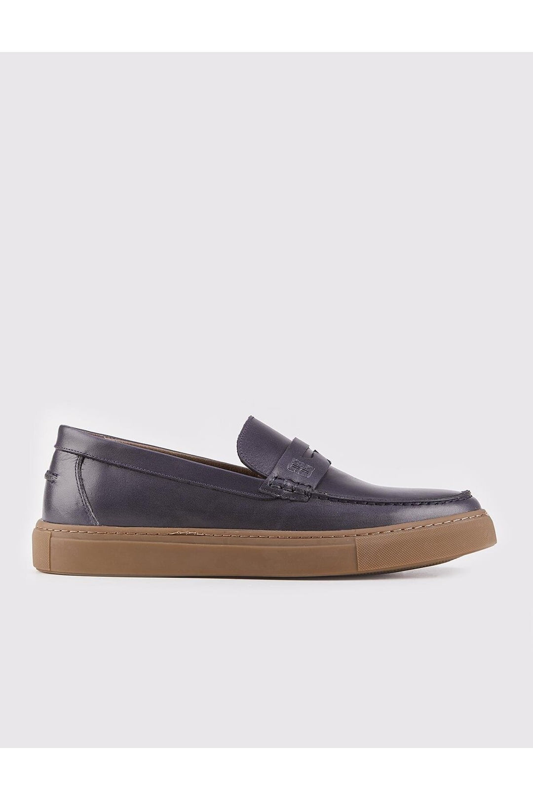 Cabani Shoes Chaussures Loafer en cuir véritable bleu marine pour homme - Bleu marine