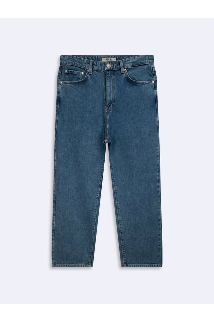 LTB Pantalon Jean Indigo Mi-Dark Baggy Leron - mid Indigo