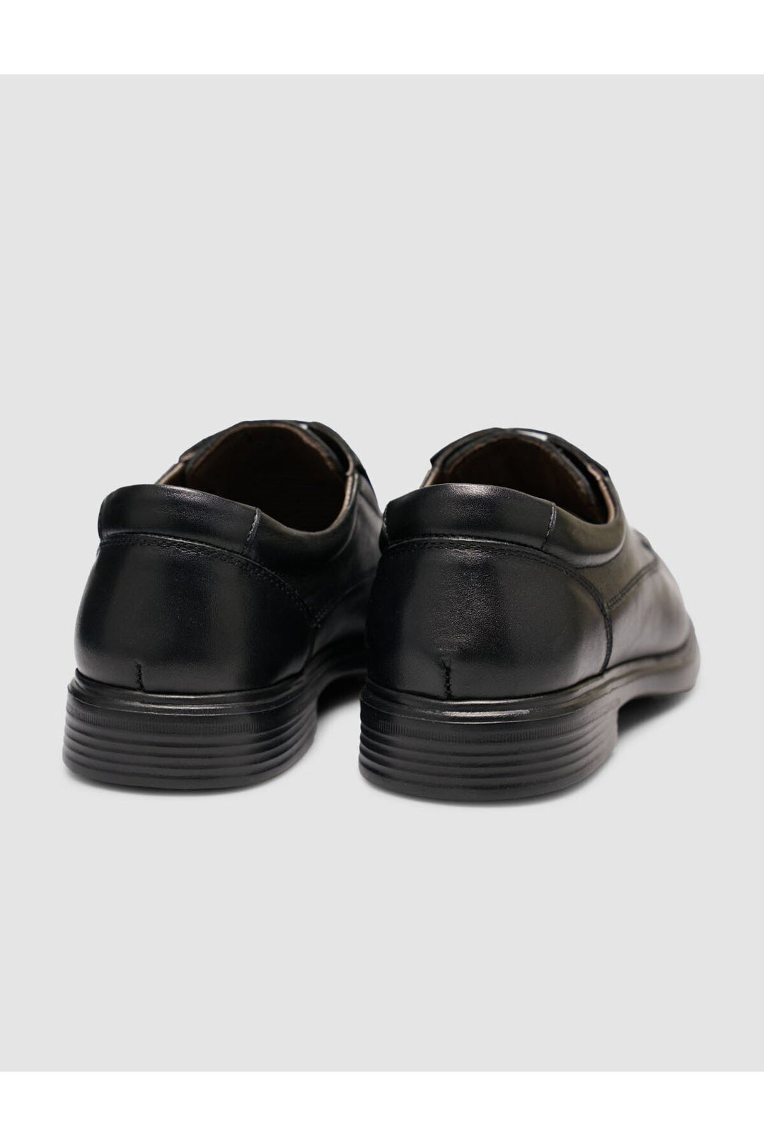 Cabani Shoes Chaussures classiques pour hommes en cuir véritable noires à lacets - Noir