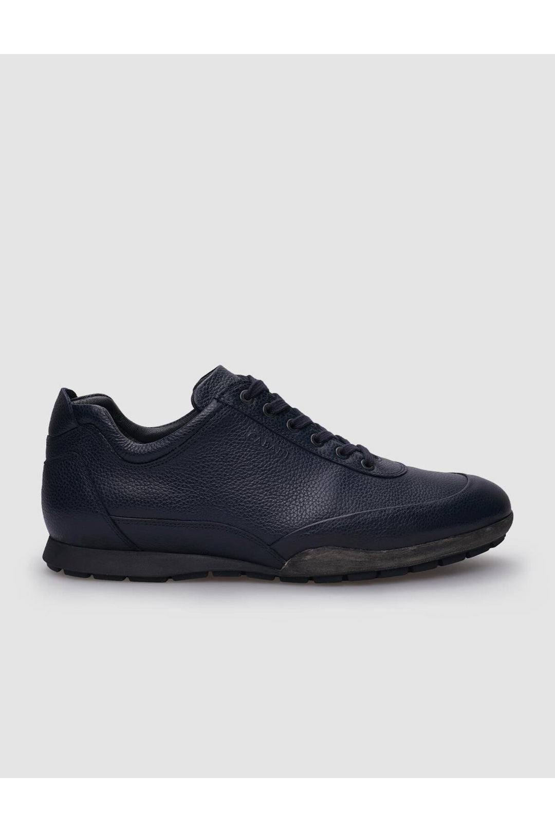 Cabani Shoes Chaussures décontractées pour hommes en cuir véritable 100% bleu marine à lacets - Bleu marine