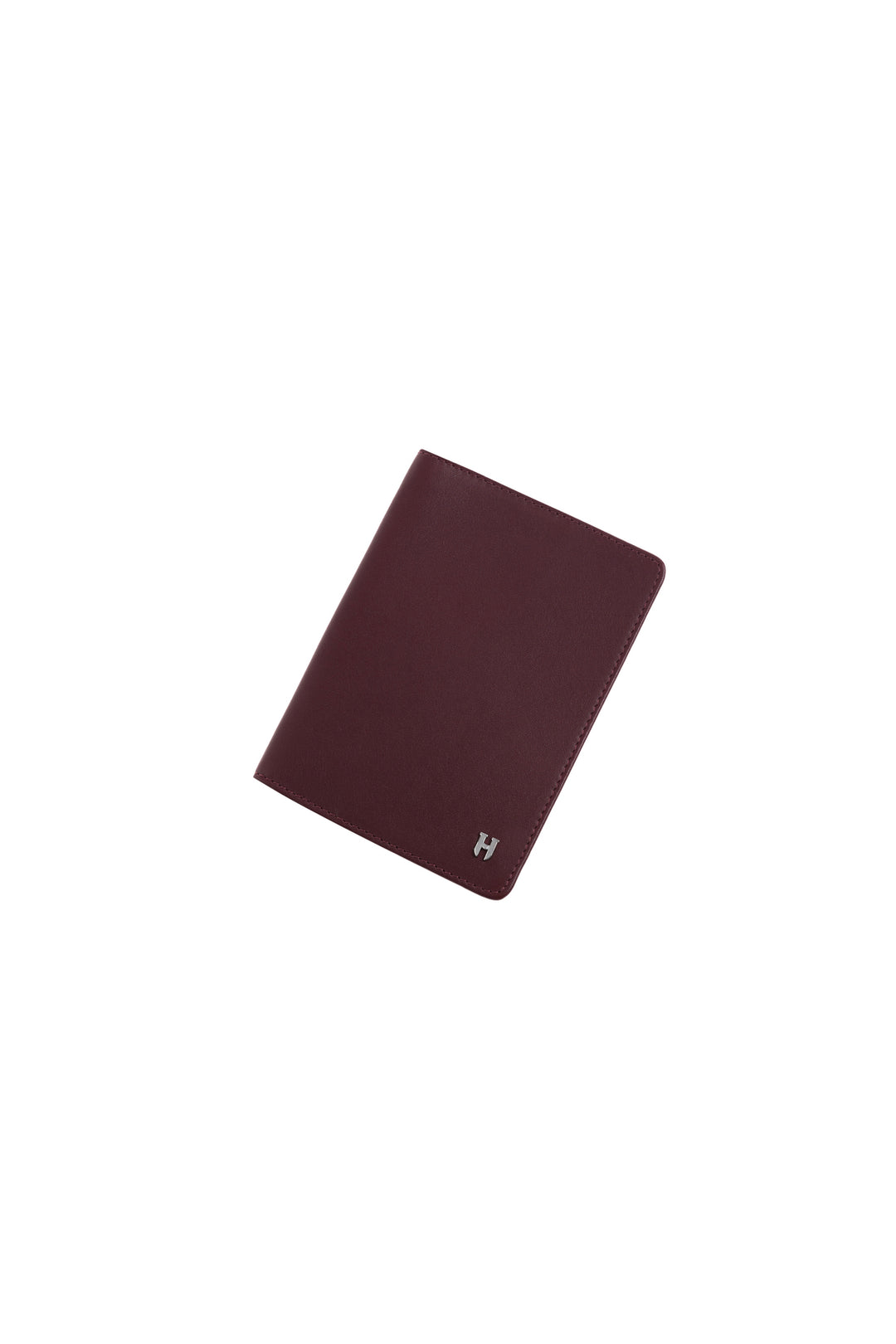Helmbrook Housse de passeport protégée Rfid en cuir véritable bordeaux unisexe fabriqué à la main par Milton
