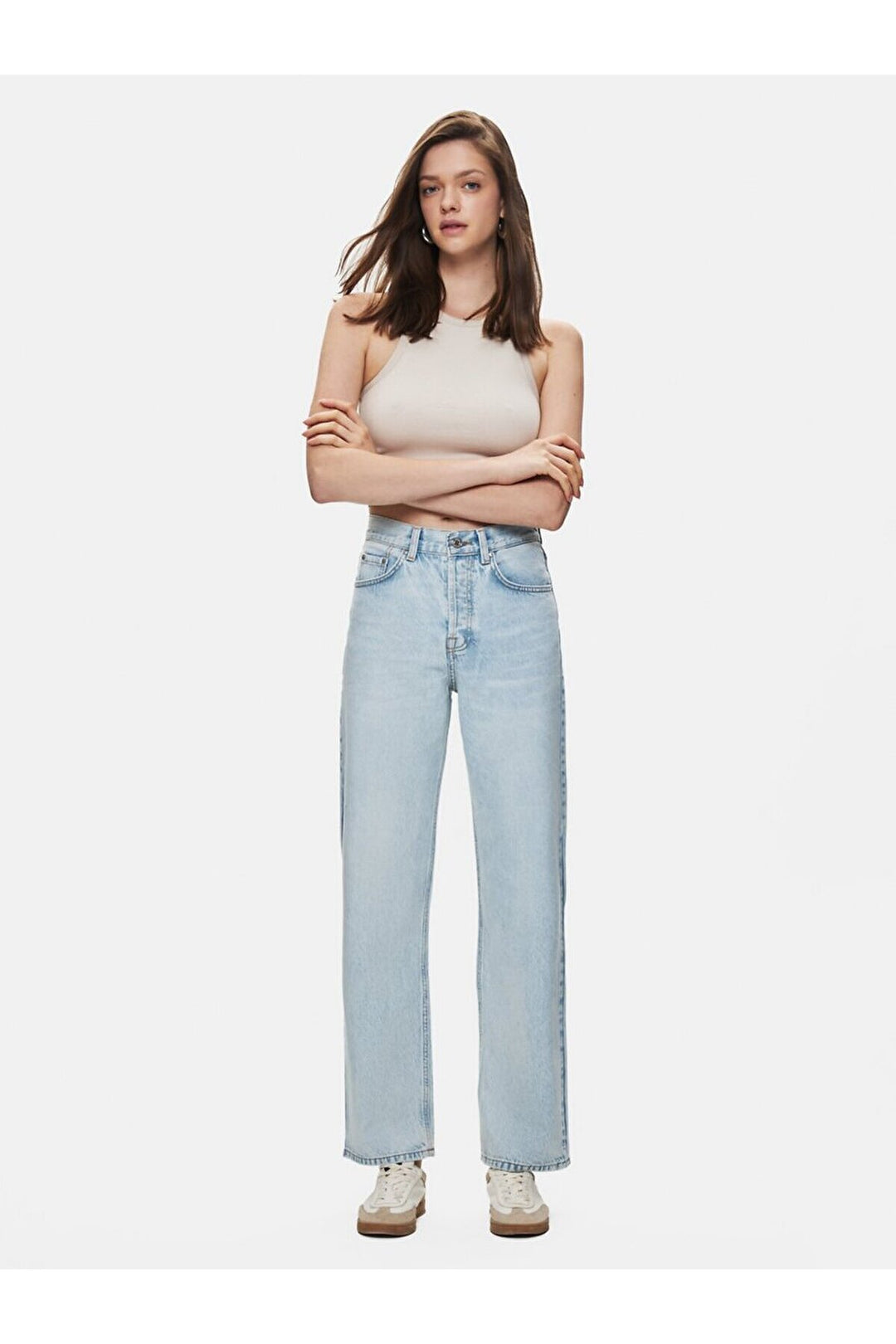 LTB Pantalon en jean coupe droite à taille haute Vanetta