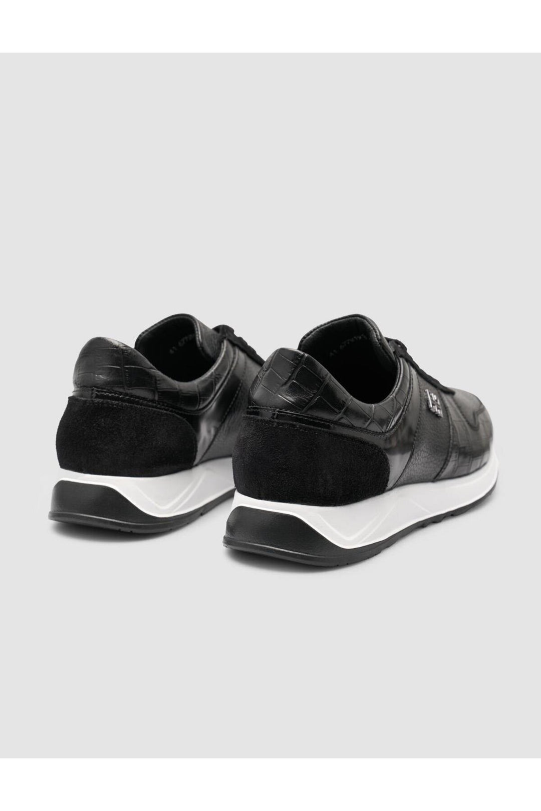 Cabani Shoes Sanonzo %100 Cuir Véritable Noir Chaussures de Sport pour Homme - Noir