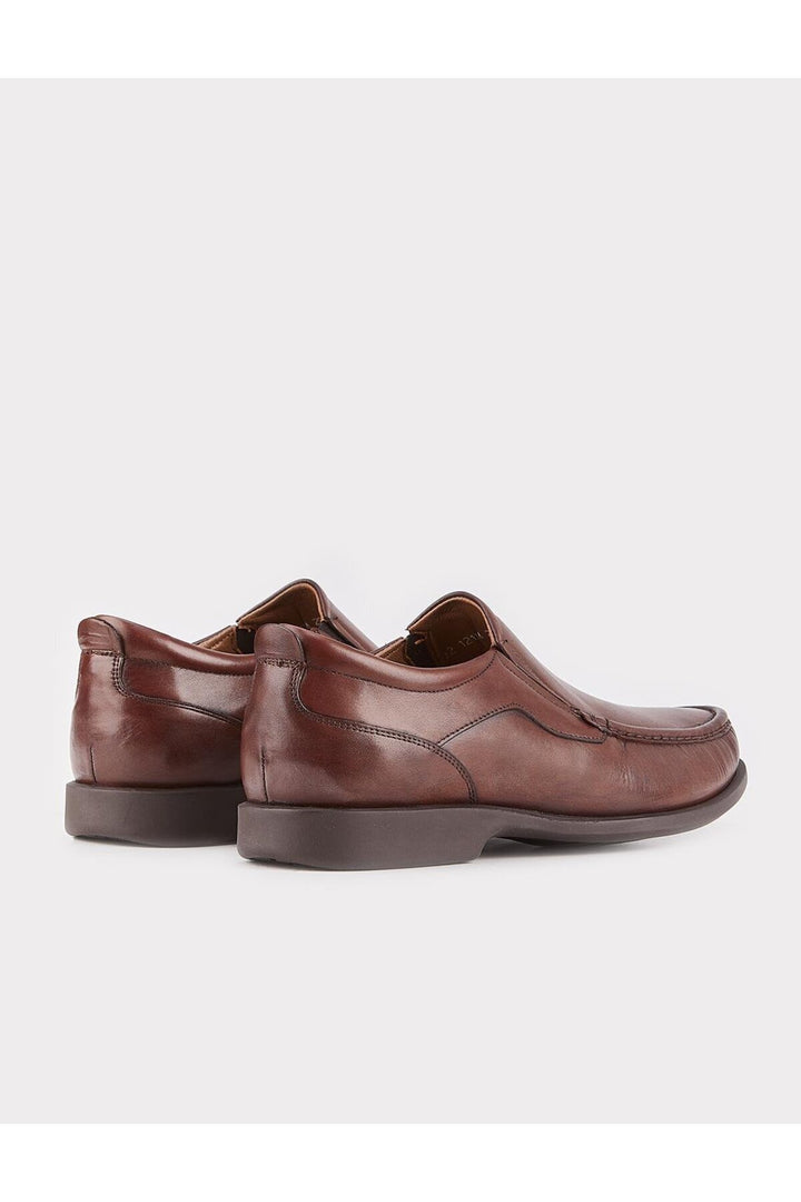 Cabani Shoes Chaussures de ville pour hommes en cuir véritable marron - Marron