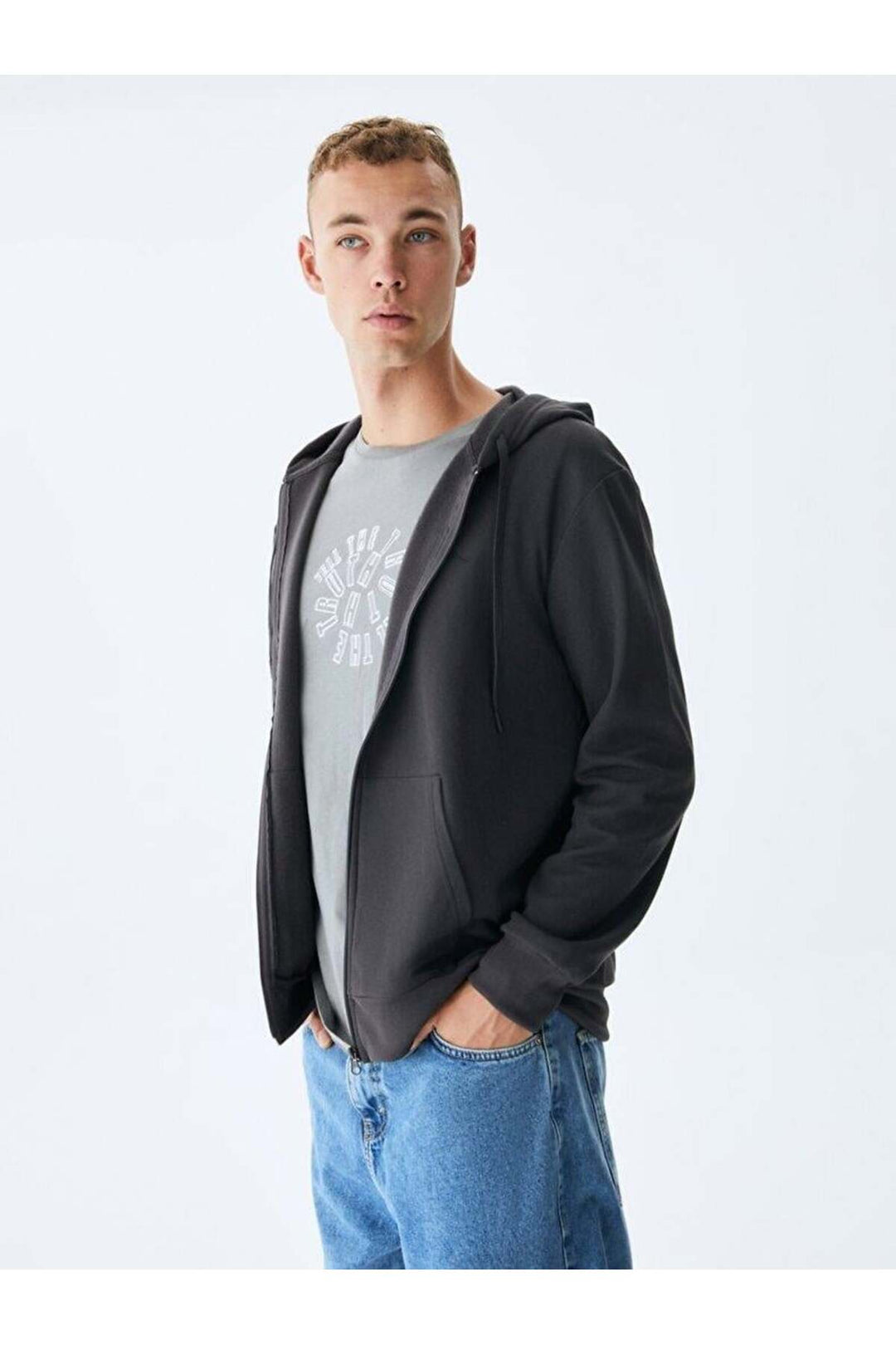 LTB Sweat VINESSA à capuche plate avec fermeture éclair et coupe classique 11258605060019
