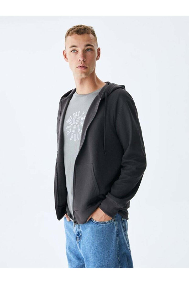 LTB Sweat VINESSA à capuche plate avec fermeture éclair et coupe classique 11258605060019