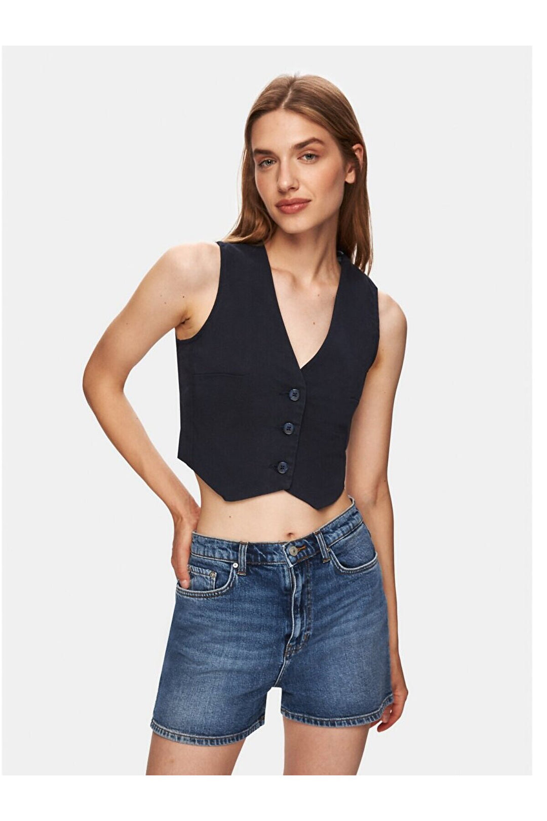 LTB Gilet en jean Carılla