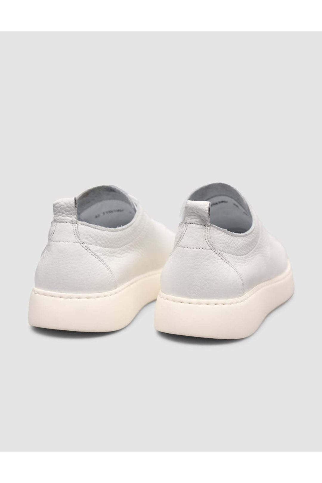 Cabani Shoes Sneaker minimal homme en cuir blanc - Blanc