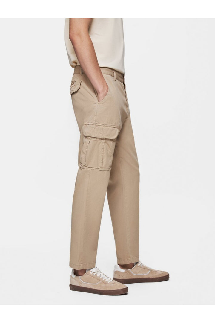 LTB Pantalon droit gabardine beige
