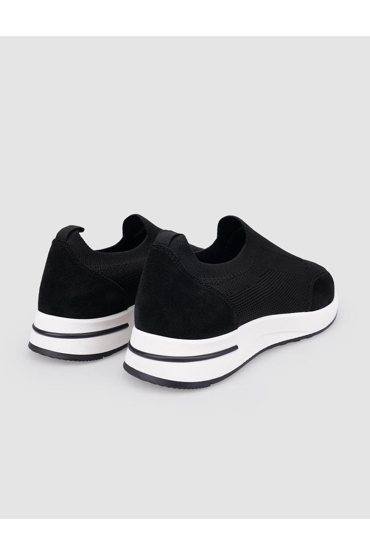 Cabani Shoes Rieti Triko Noir Chaussures de Sport pour Homme - Noir