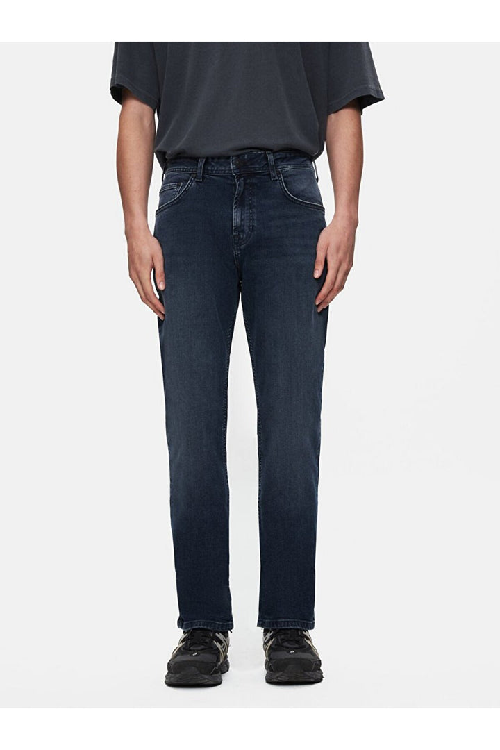 LTB Pantalon en jean à taille moyenne uni Paul P