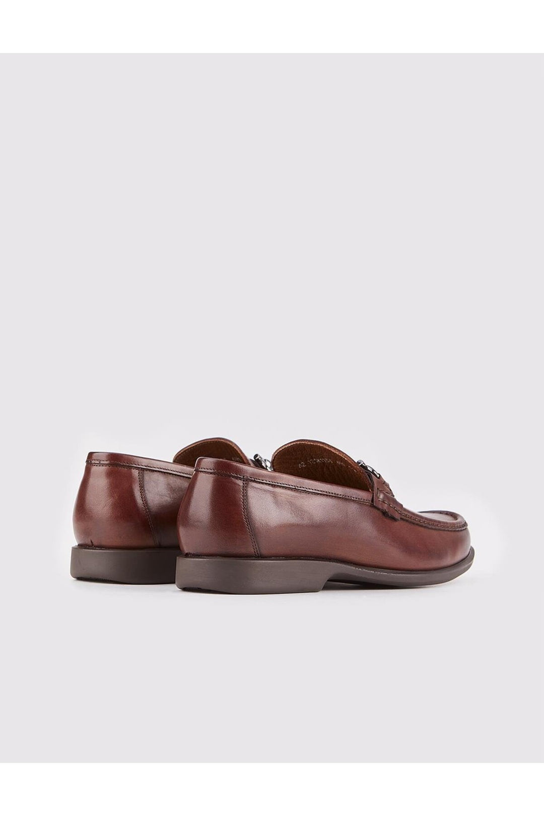 Cabani Shoes Chaussures Loafer pour hommes en cuir véritable avec accessoire à boucle marron - Marron