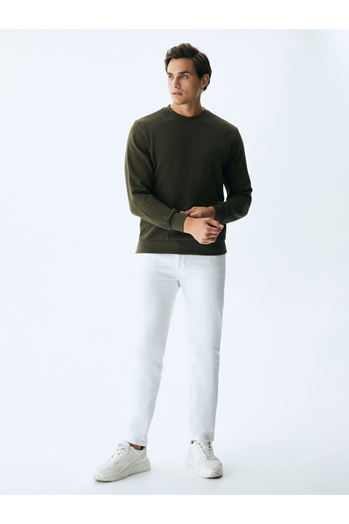 LTB Sweat vert à col rond