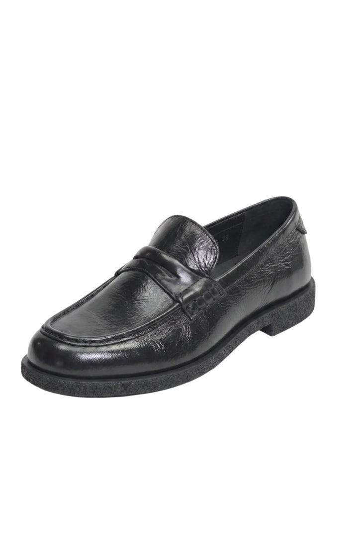 Wavelys Gabri Chaussures Femme Élégantes Confortables en Cuir Véritable Noir à Semelle Souple et Flexible - Noir