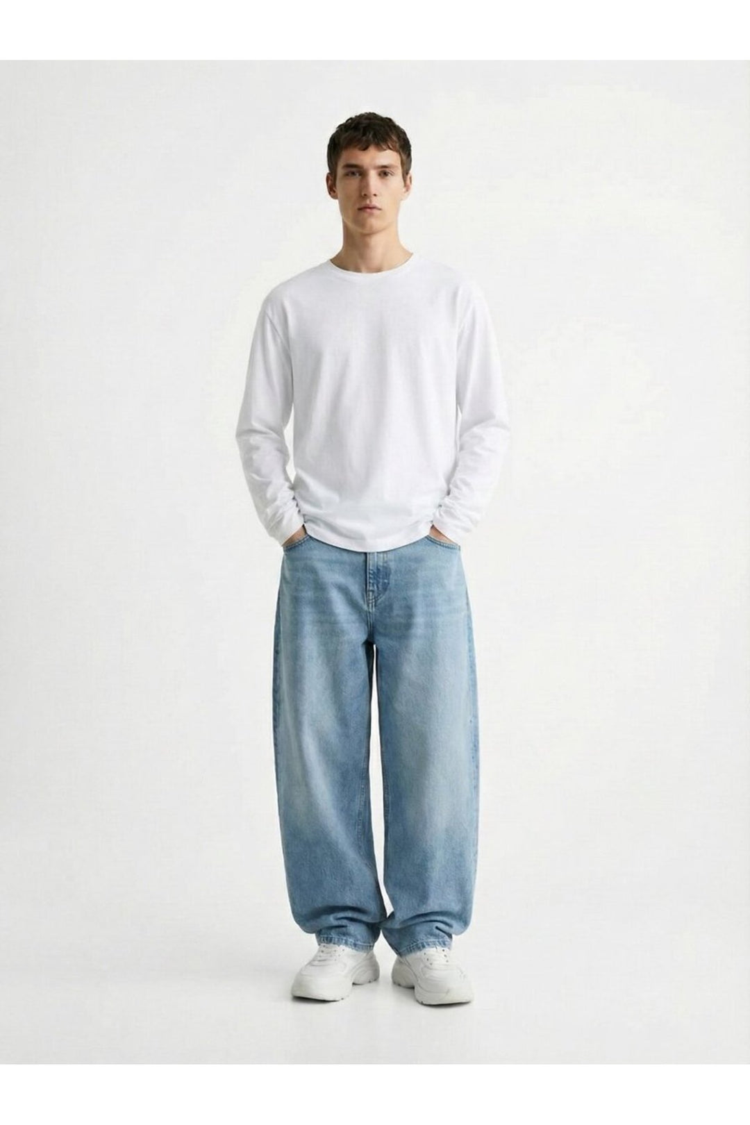 LTB Sweatshirt Blanc Basic - Blanc