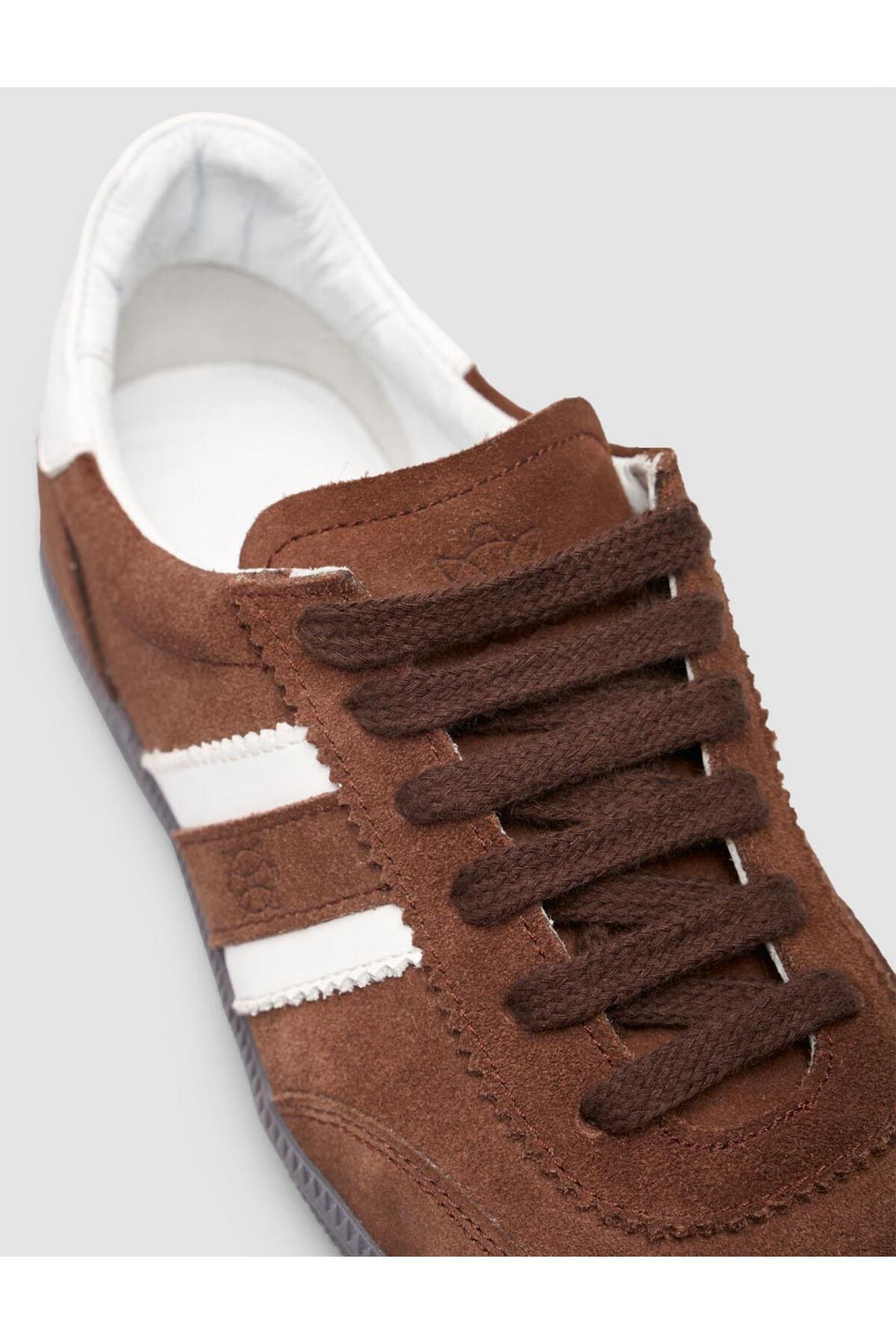 Cabani Shoes 100% Genuine Leather Lace-up Sneakers for Women Brown - Brown