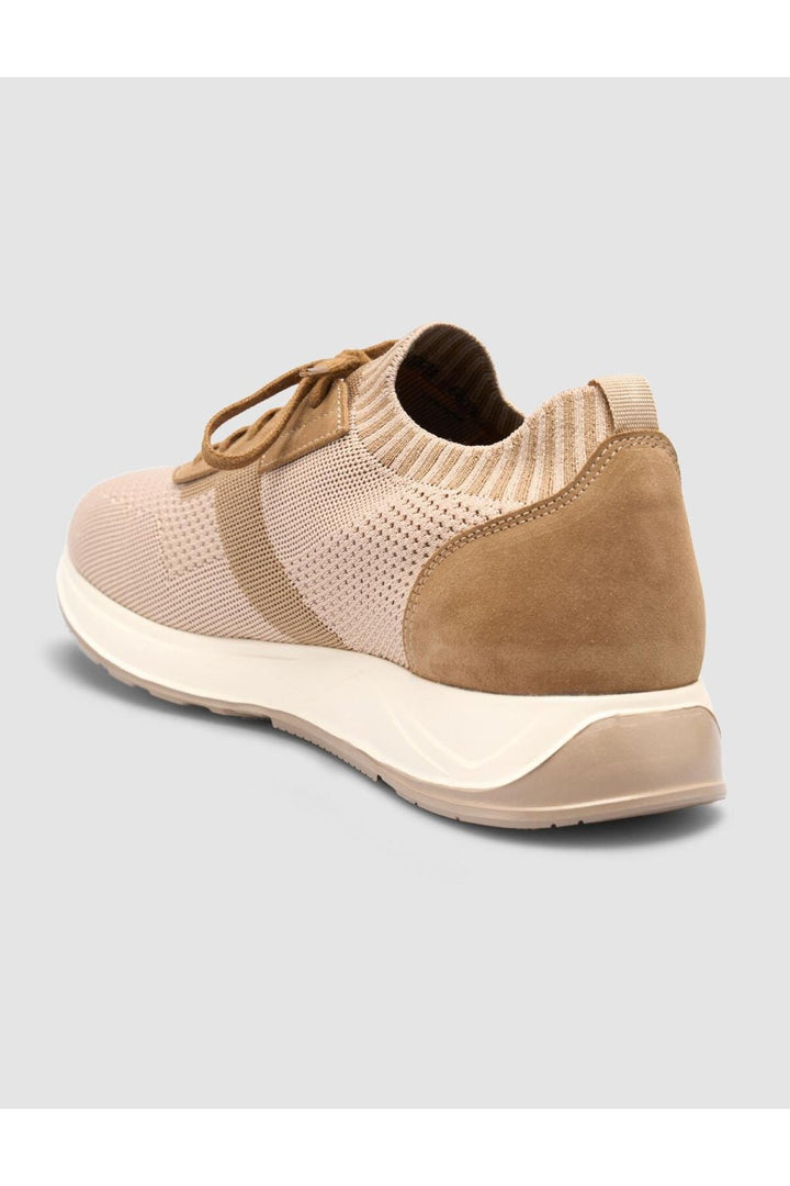 Cabani Shoes Chaussures de sport pour hommes en tricot beige Padova - Beige