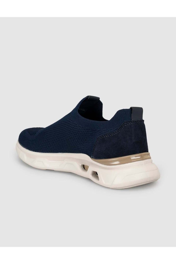Cabani Shoes Baskets pour hommes bleu marine à semelle épaisse - Bleu marine