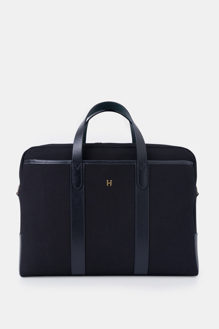 Helmbrook Sac pour ordinateur portable Benedict en cuir véritable 15,6"à deux compartiments pour homme