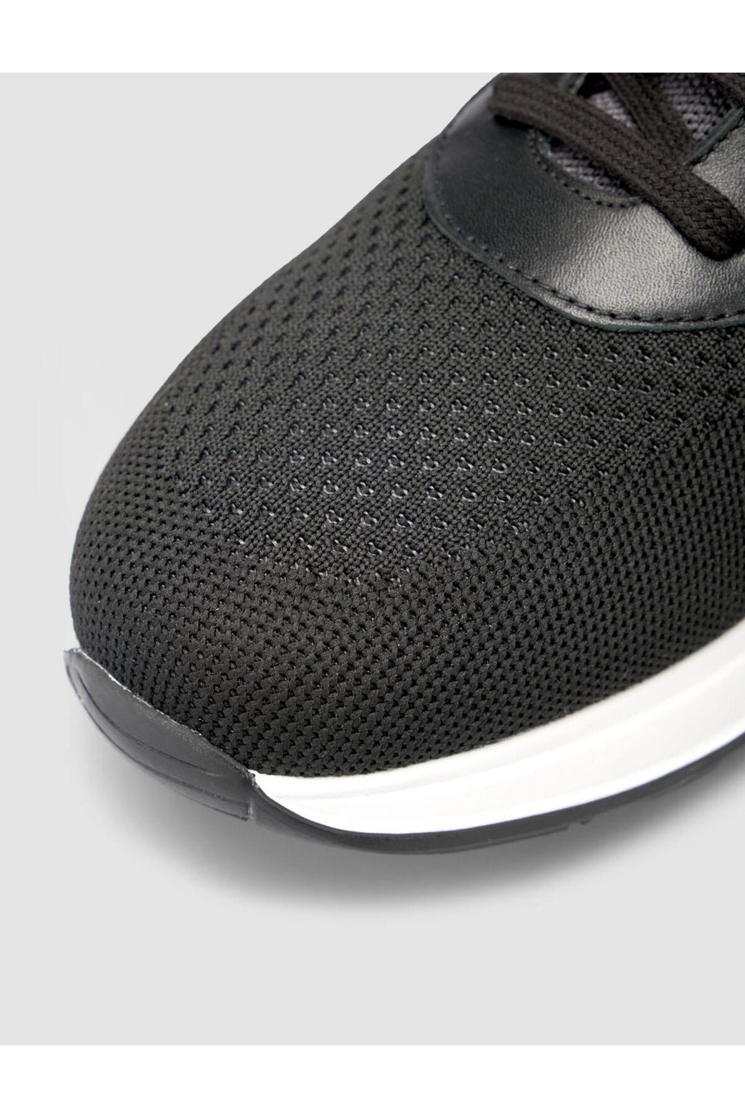 Cabani Shoes Chaussures de sport pour hommes Padova en tricot noir - Noir