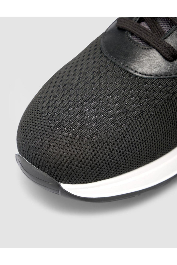 Cabani Shoes Chaussures de sport pour hommes Padova en tricot noir - Noir