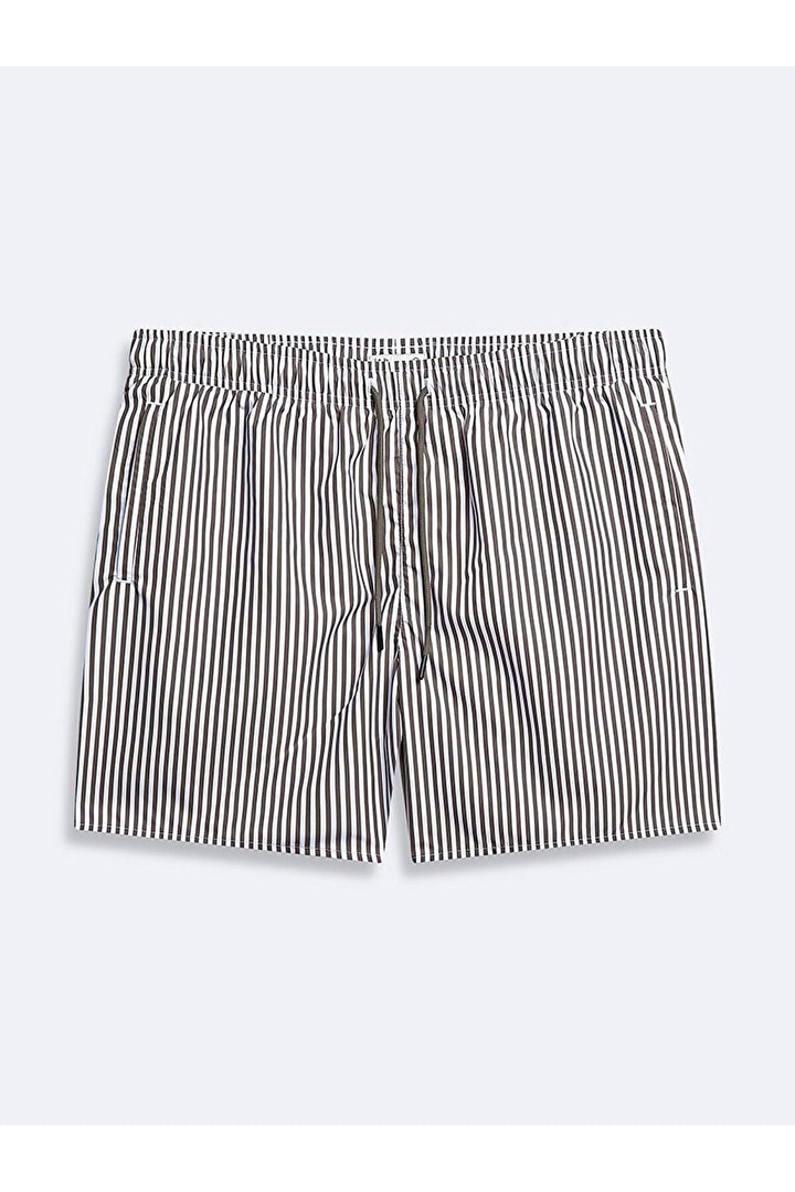LTB Short de bain de mer vert classique à rayures