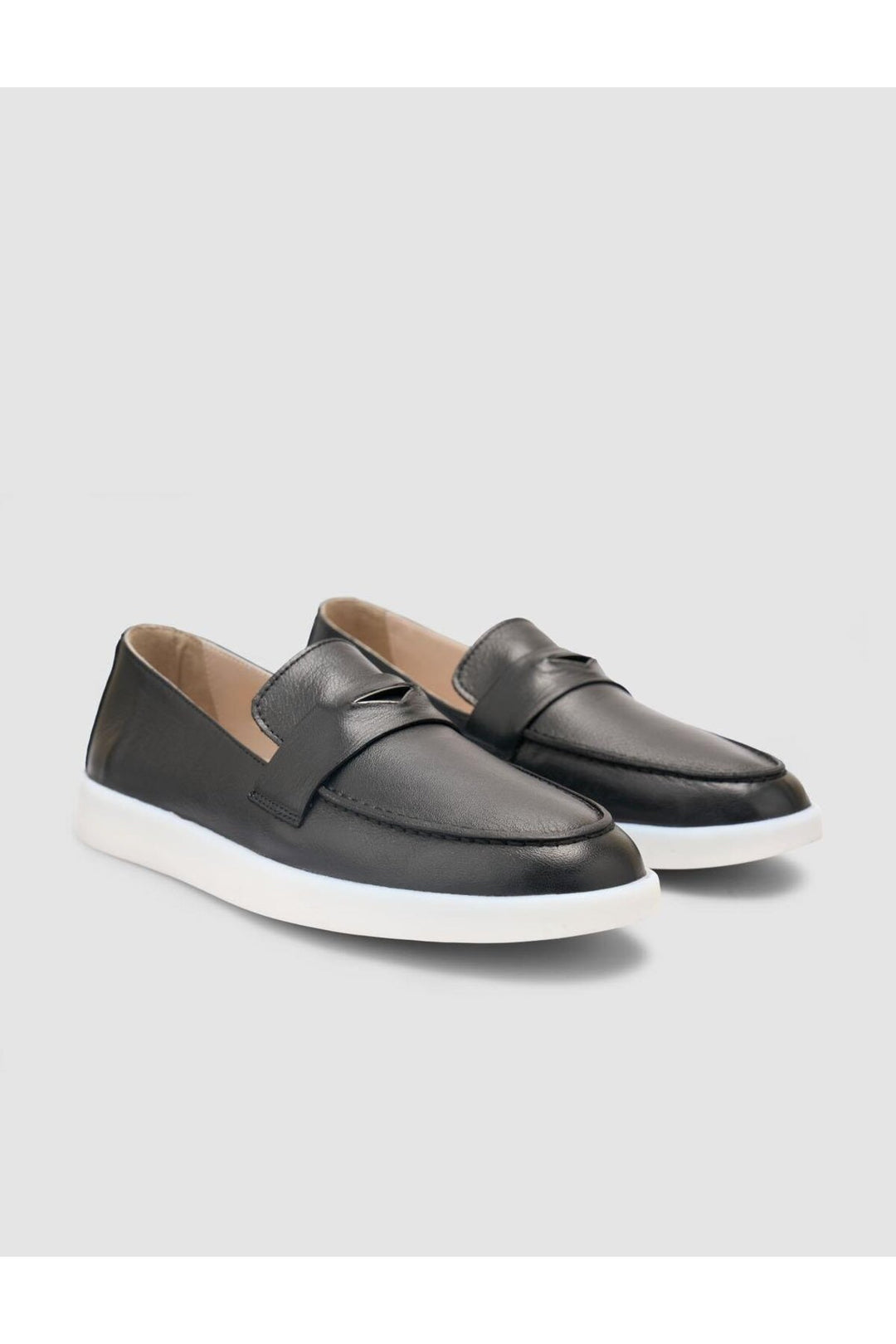 Cabani Shoes %100 Cuir Véritable Mocassins Femme Noir - Noir