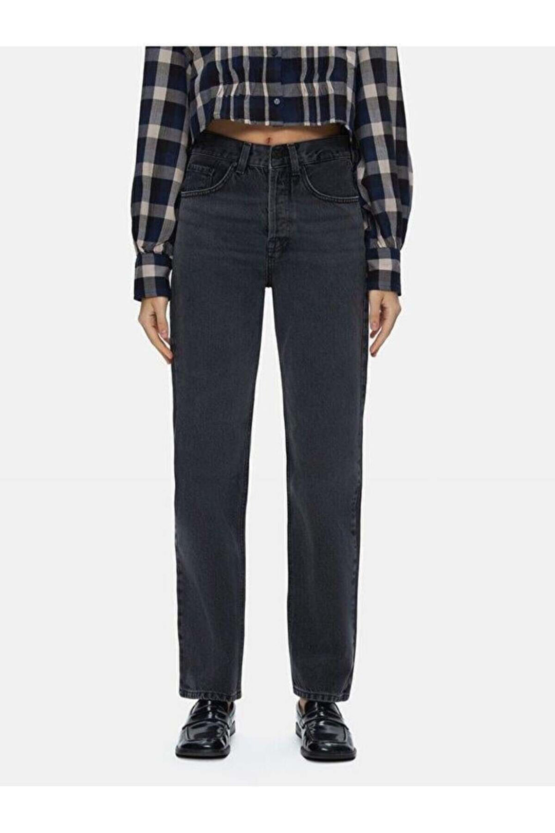 LTB Pantalon Droit Relaxé Taille Haute Vanetta - Noir_55796