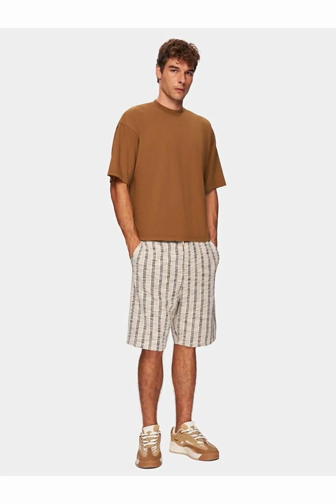 LTB T-shirt Basıc Loose Brown