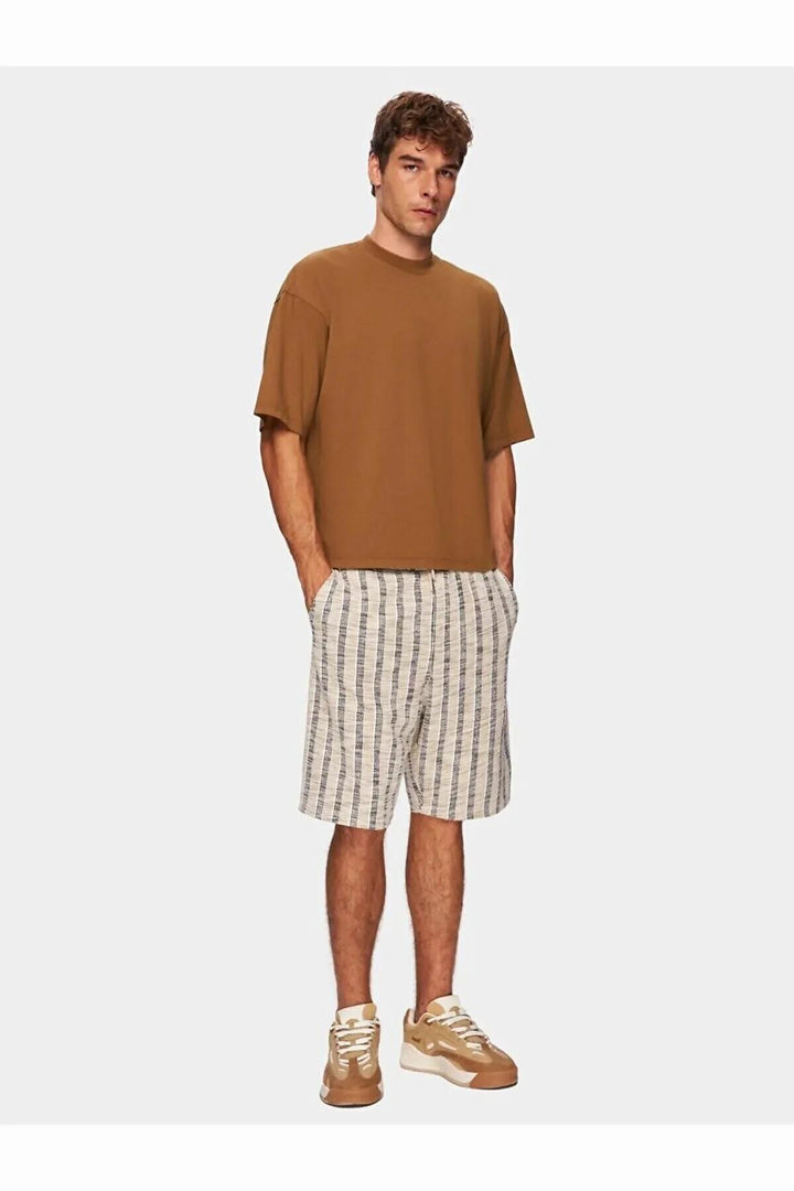LTB T-shirt Basıc Loose Brown