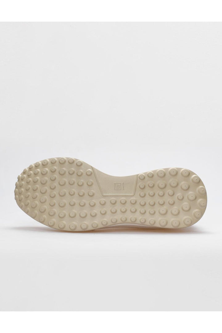 Cabani Shoes Chaussures de sport pour hommes en cuir véritable blanches à lacets - Blanc